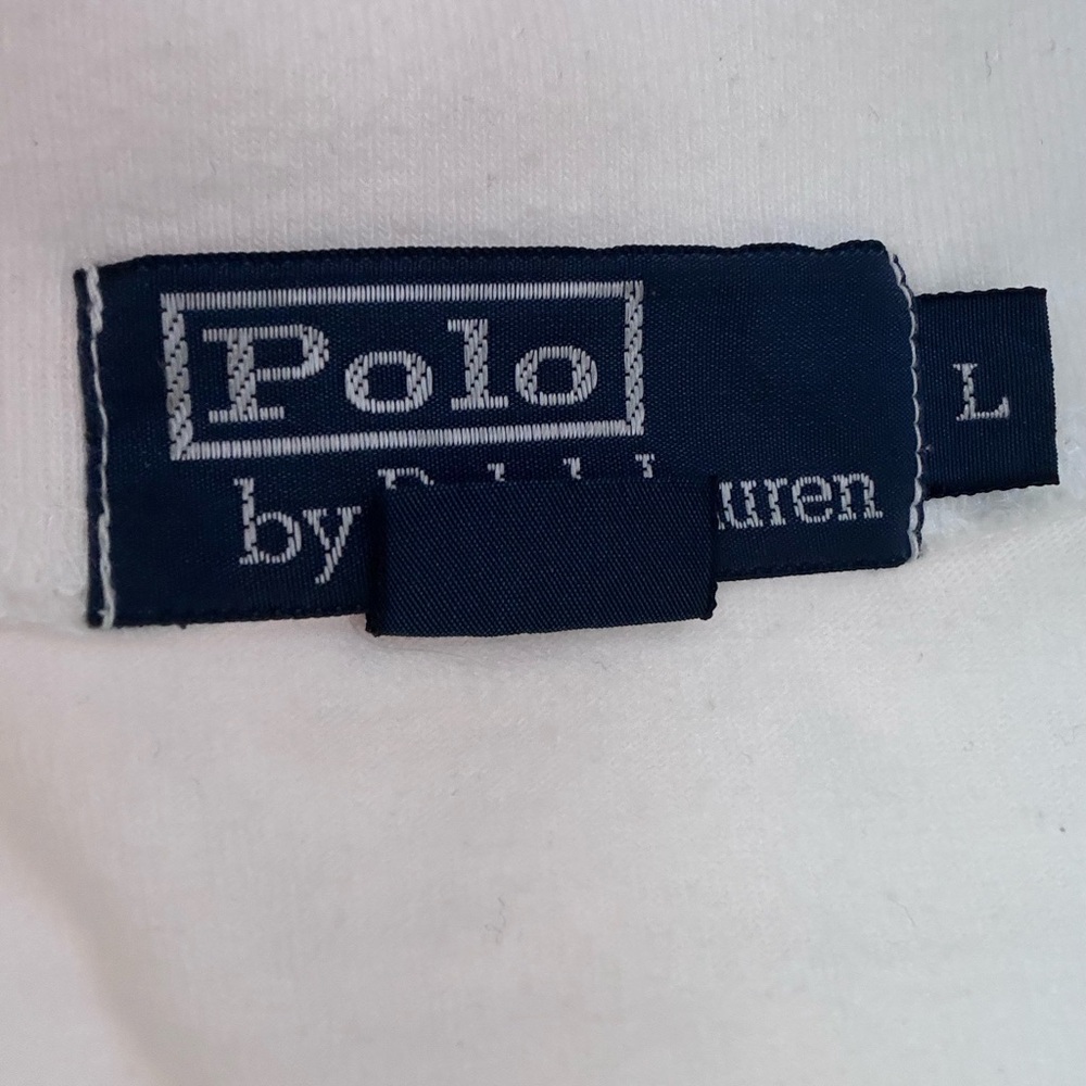 Polo by Ralph Lauren White Tee with Navy Label - Picture 4 of 10